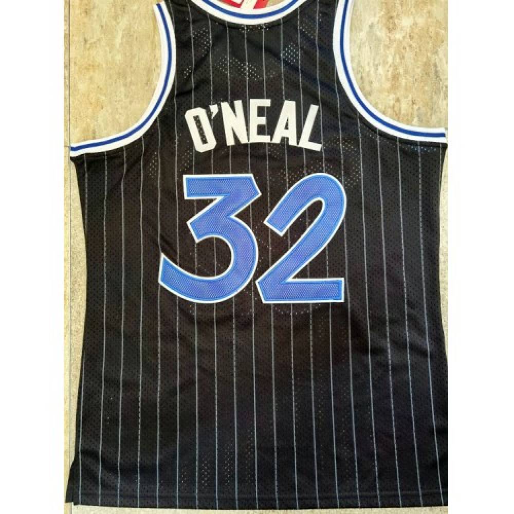 Men's Orlando Magic Shaquille O'Neal #32 Throwback Black 94-95 Hardwood Classics Jersey - view 5