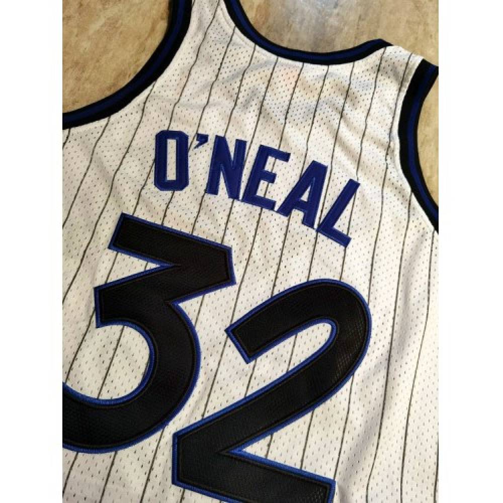 Men's Orlando Magic Shaquille O'Neal #32 Throwback White 93-94 Hardwood Classics Jersey - view 4