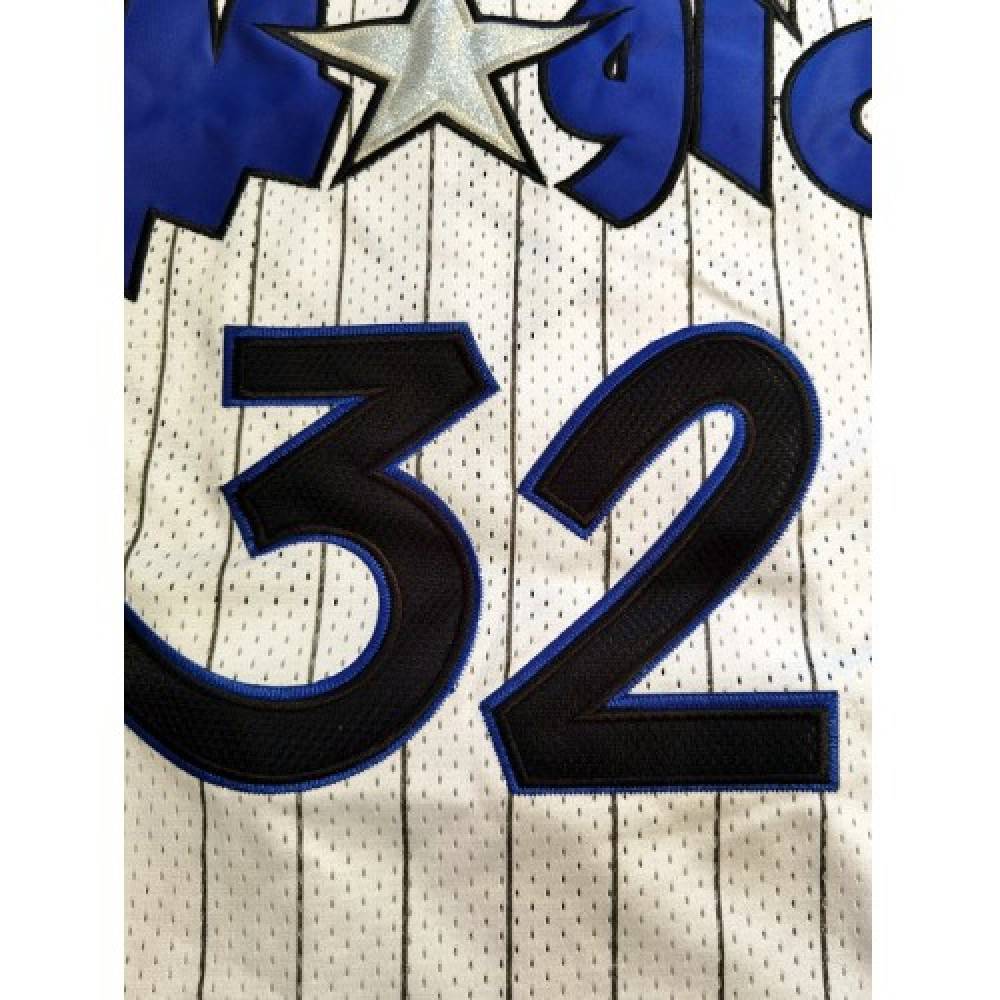 Men's Orlando Magic Shaquille O'Neal #32 Throwback White 93-94 Hardwood Classics Jersey - view 5