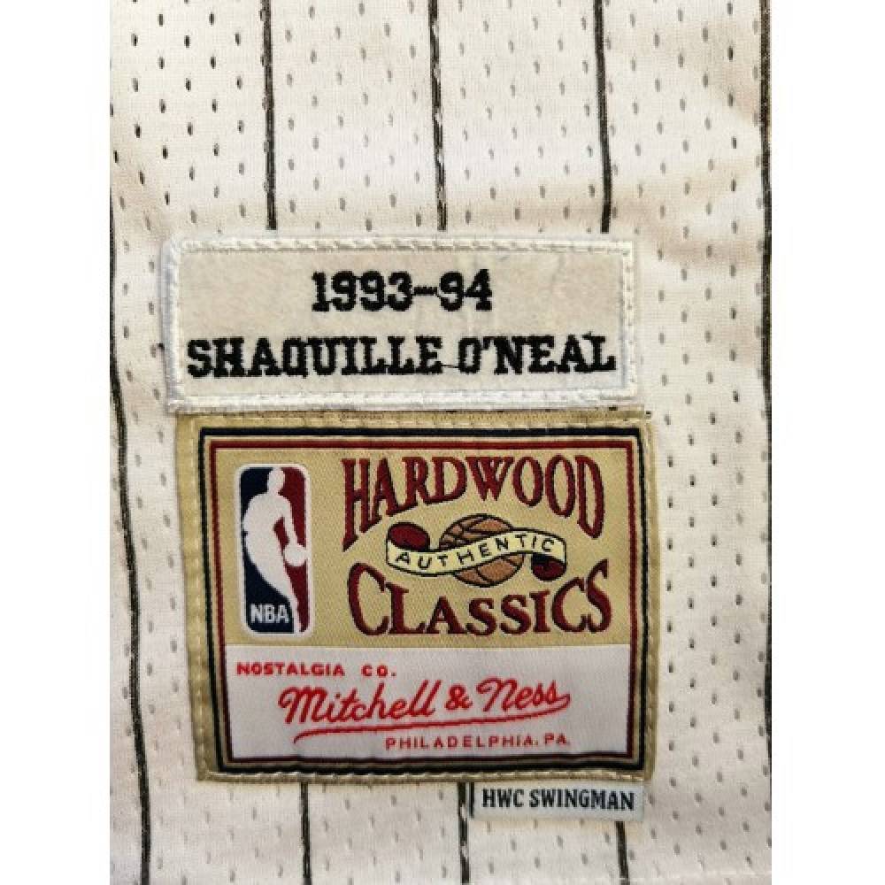 Men's Orlando Magic Shaquille O'Neal #32 Throwback White 93-94 Hardwood Classics Jersey - view 6