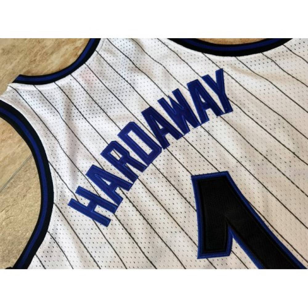 Men's Orlando Magic Anfernee Hardaway #1 Throwback White 93-94 Hardwood Classics Jersey - view 5