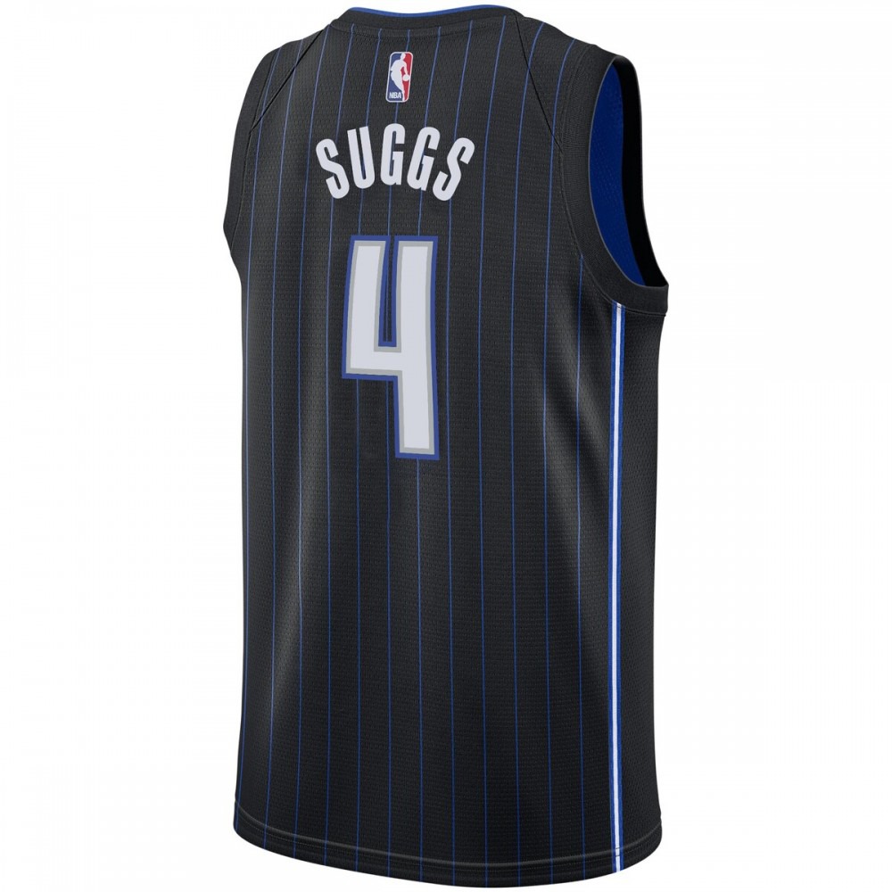 Jalen Suggs Orlando Magic 2021 NBA Draft First Round Pick Swingman Jersey Black Icon Edition - view 3