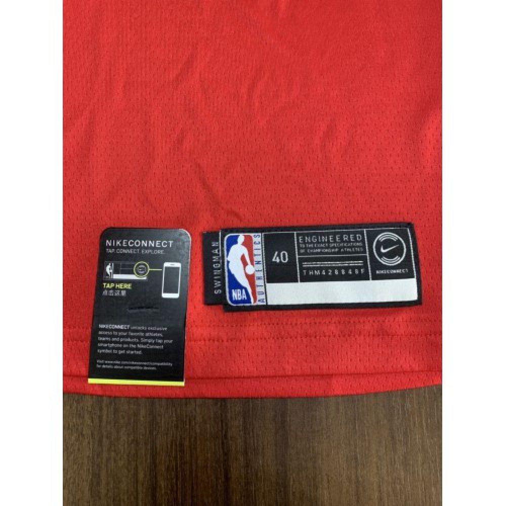 Men's Philadelphia 76ers Joel Embiid #21 Red Swingman Jersey Statement Edition - view 6