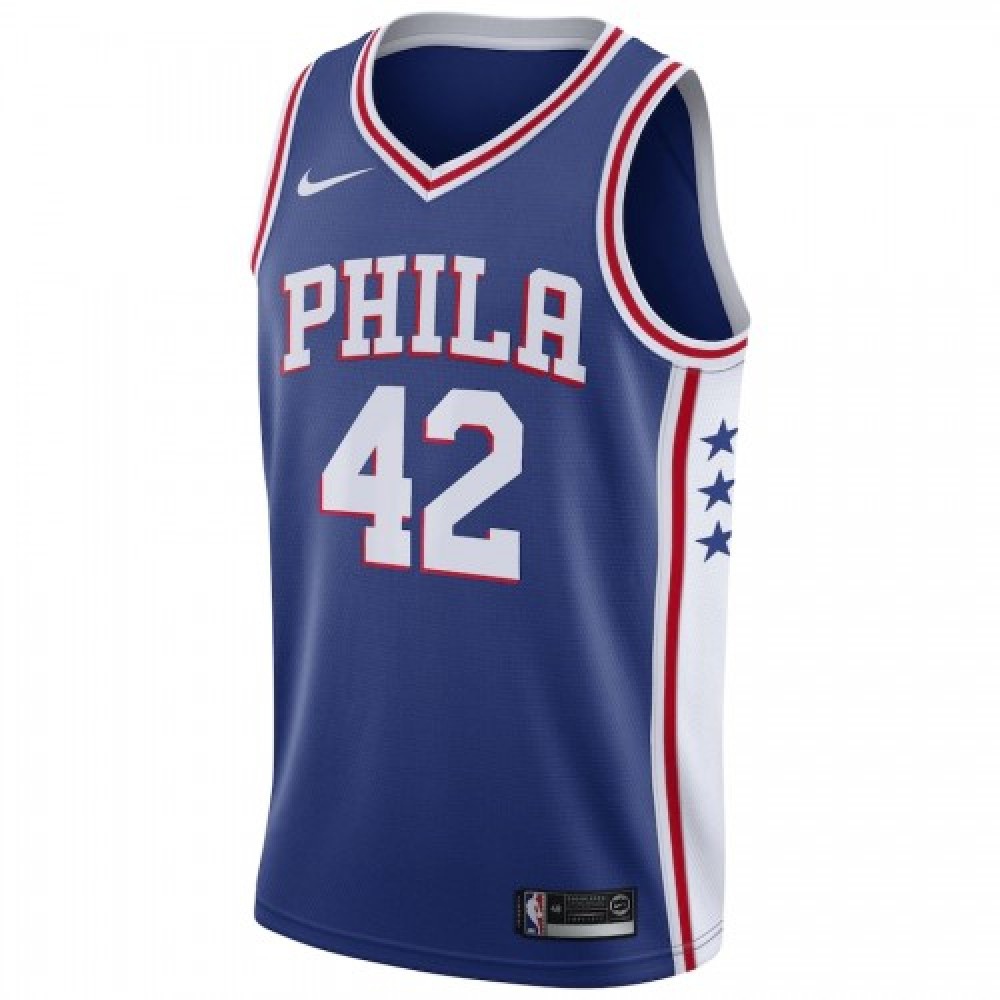 Men's Philadelphia 76ers Al Horford #42 Royal 2019/20 Swingman Jersey Icon Edition - view 2