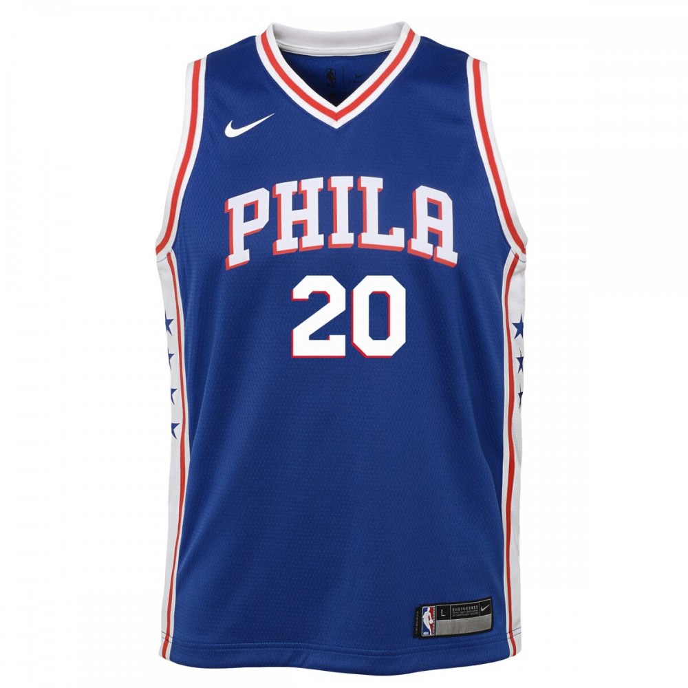 Markelle Fultz Philadelphia 76ers Youth Swingman Jersey Blue Icon Edition - view 2
