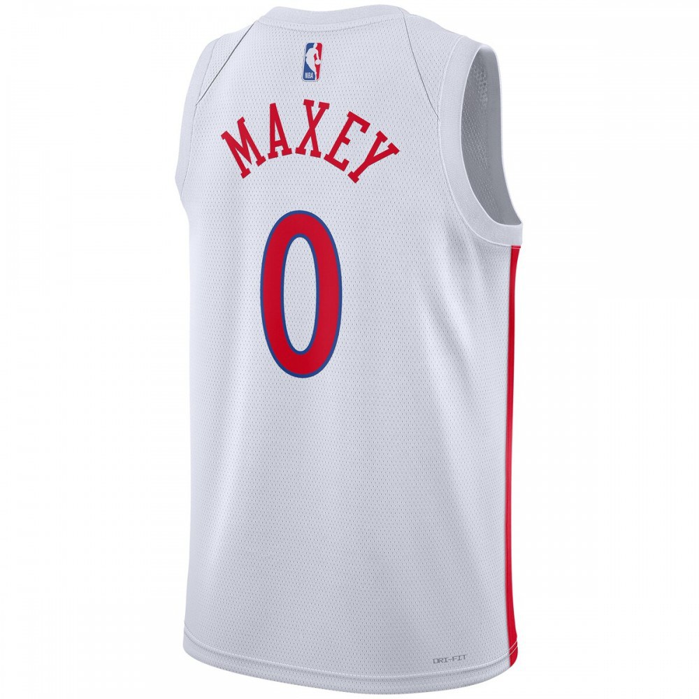 Tyrese Maxey Philadelphia 76ers Unisex 2022/23 Swingman Jersey City Edition White - view 3