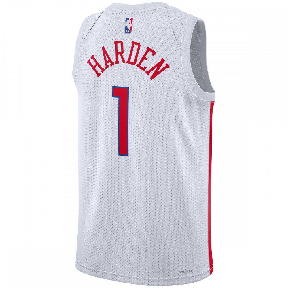 James Harden Philadelphia 76ers Unisex 2022/23 Swingman Jersey City Edition White - view 3