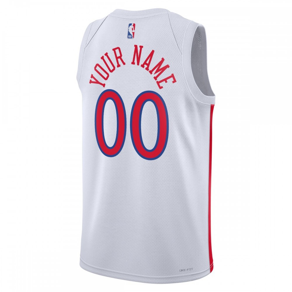 Philadelphia 76ers Unisex 2022/23 Swingman Custom Jersey City Edition White - view 3
