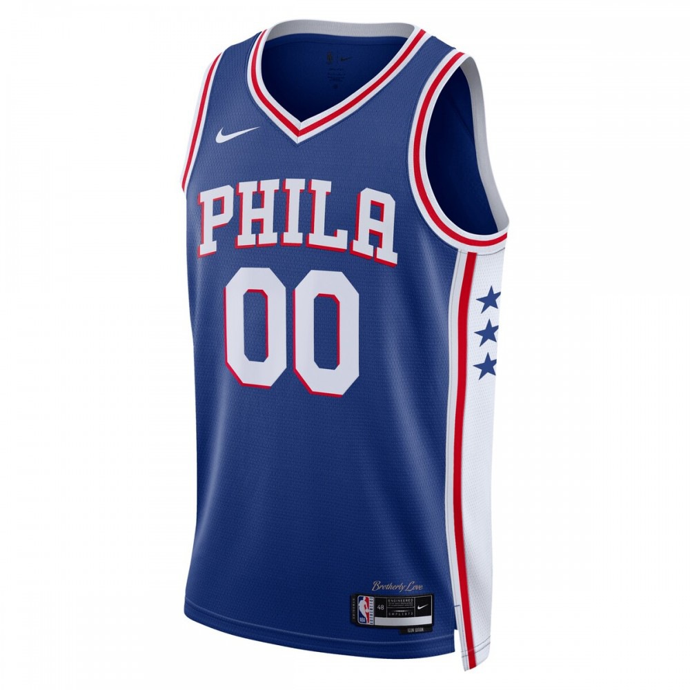 Philadelphia 76ers Unisex 2022/23 Swingman Custom Jersey Royal Icon Edition - view 2