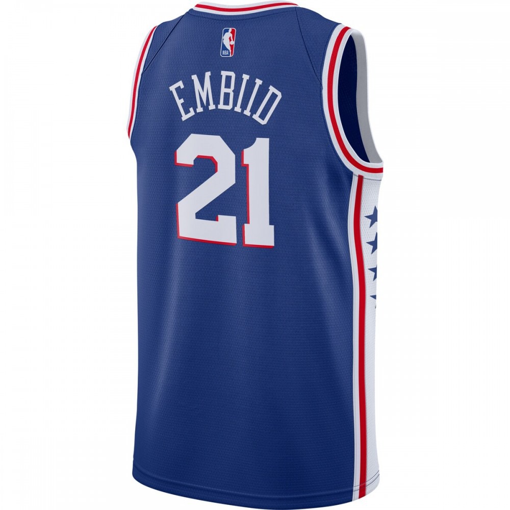 Joel Embiid Philadelphia 76ers 2020/21 Swingman Jersey Royal Icon Edition - view 3
