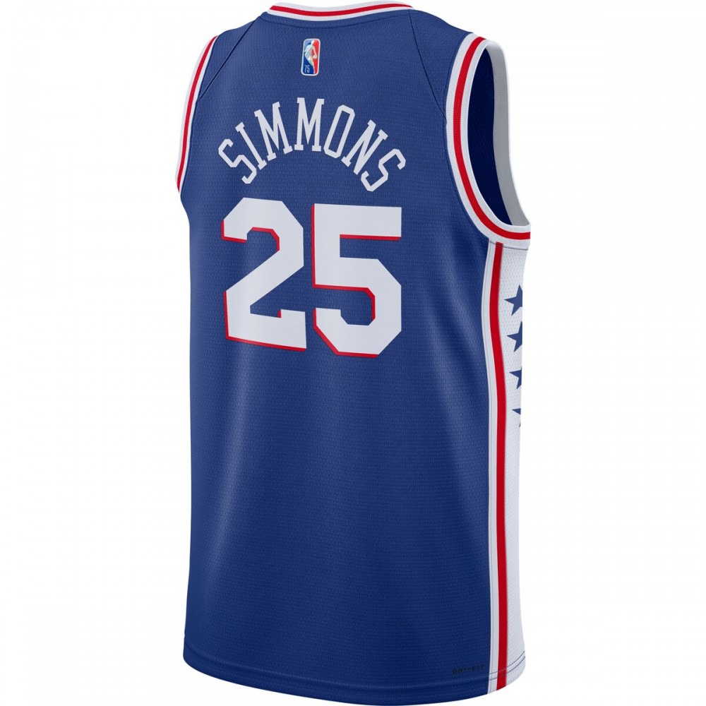 Ben Simmons Philadelphia 76ers 2021/22 Diamond Swingman Jersey Icon Edition Royal - view 3