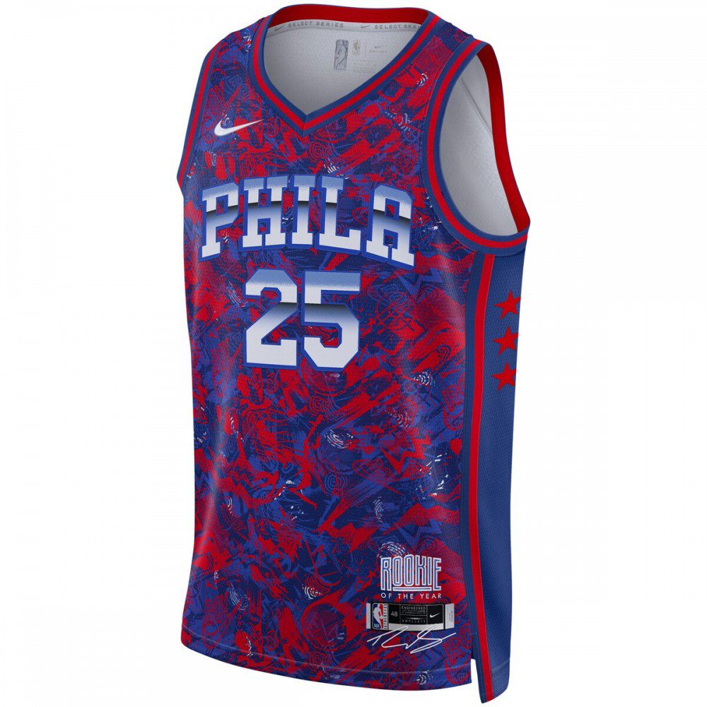 Ben Simmons Philadelphia 76ers Select Series Rookie of the Year Swingman Jersey Royal/Red - view 2