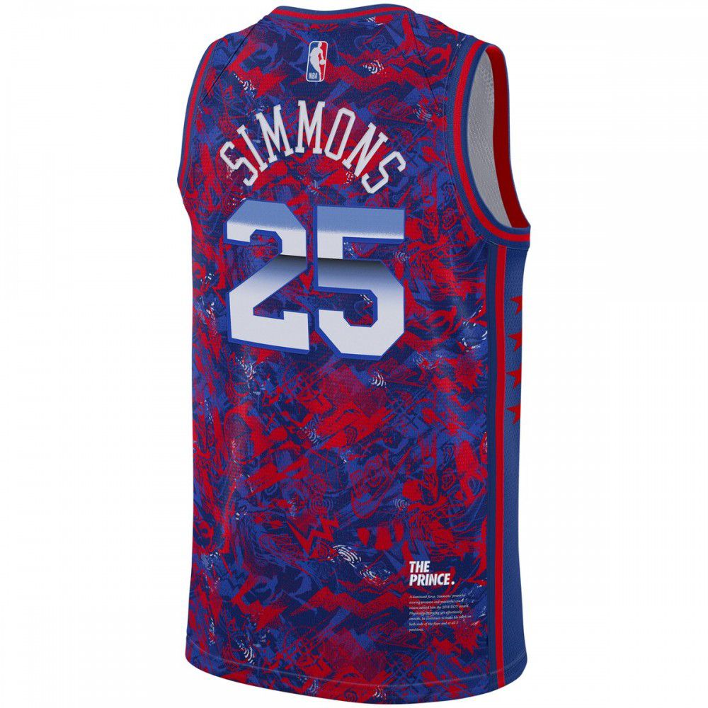 Ben Simmons Philadelphia 76ers Select Series Rookie of the Year Swingman Jersey Royal/Red - view 3