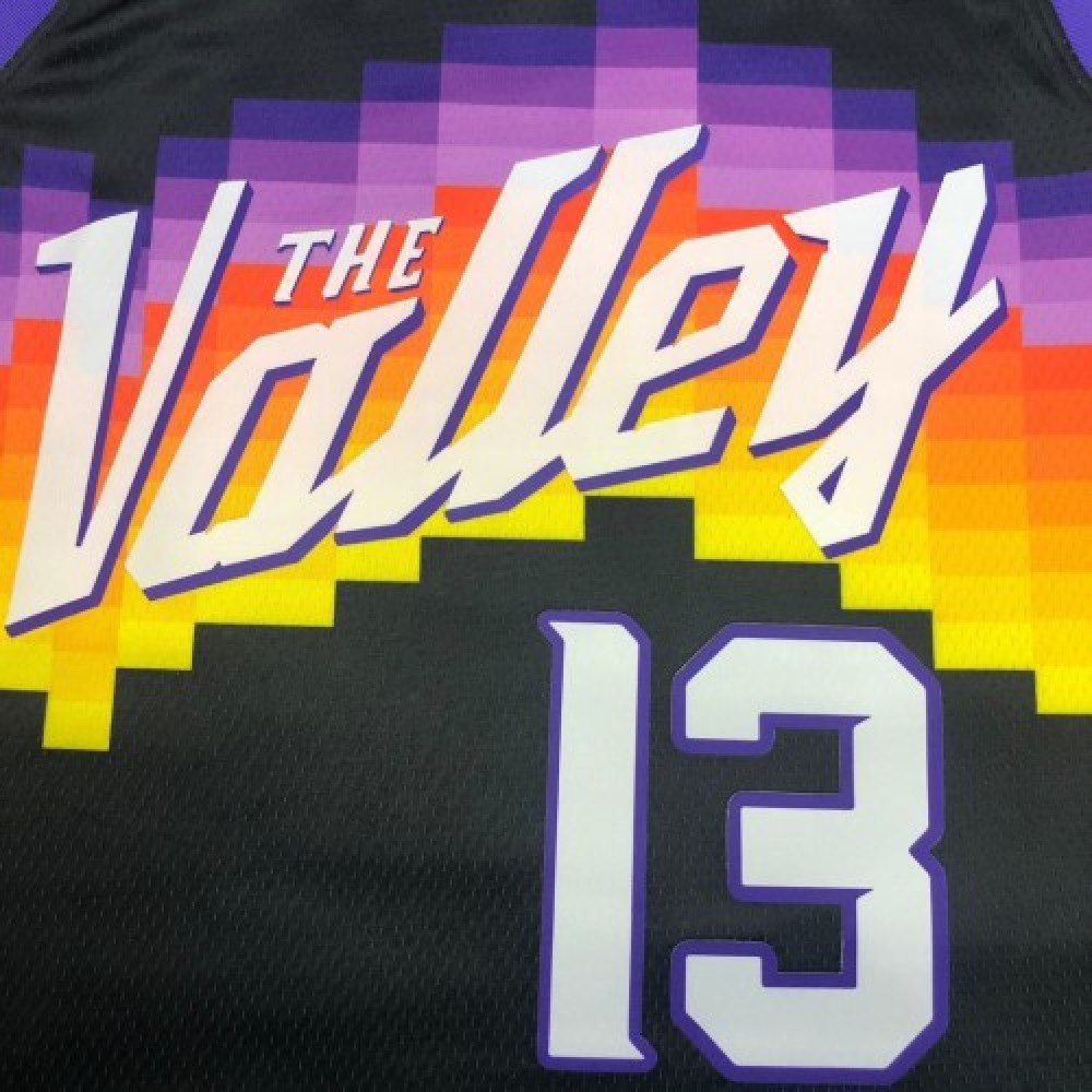 Men's Phoenix Suns Steve Nash #13 Black 2021 Swingman Jersey City Edition - view 4