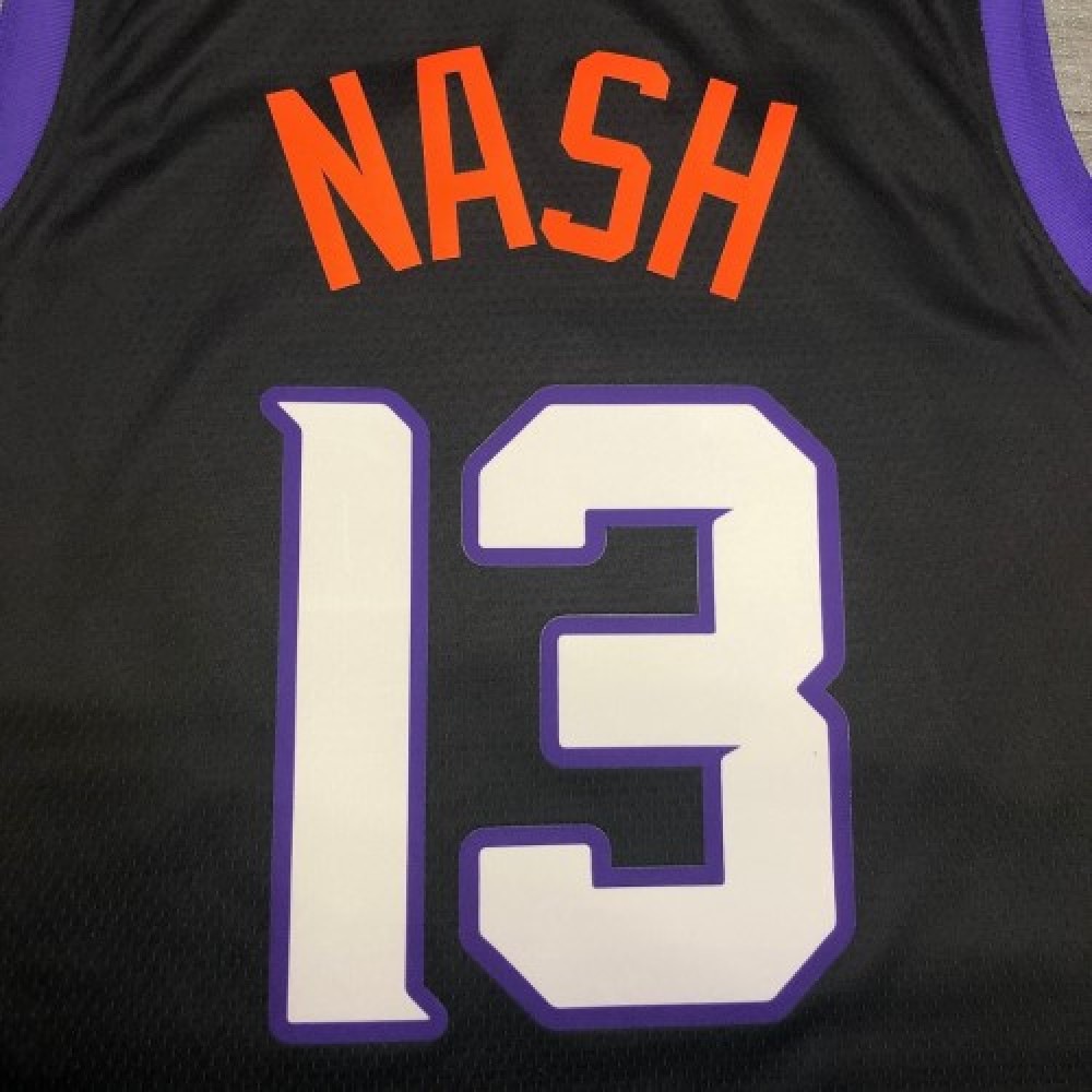 Men's Phoenix Suns Steve Nash #13 Black 2021 Swingman Jersey City Edition - view 5