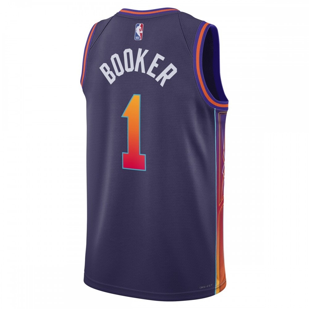 Devin Booker Phoenix Suns Unisex 2023/24 Swingman Jersey Purple City Edition - view 3