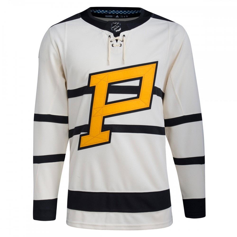 Pittsburgh Penguins 2023 Winter Classic Blank Jersey Cream - view 2