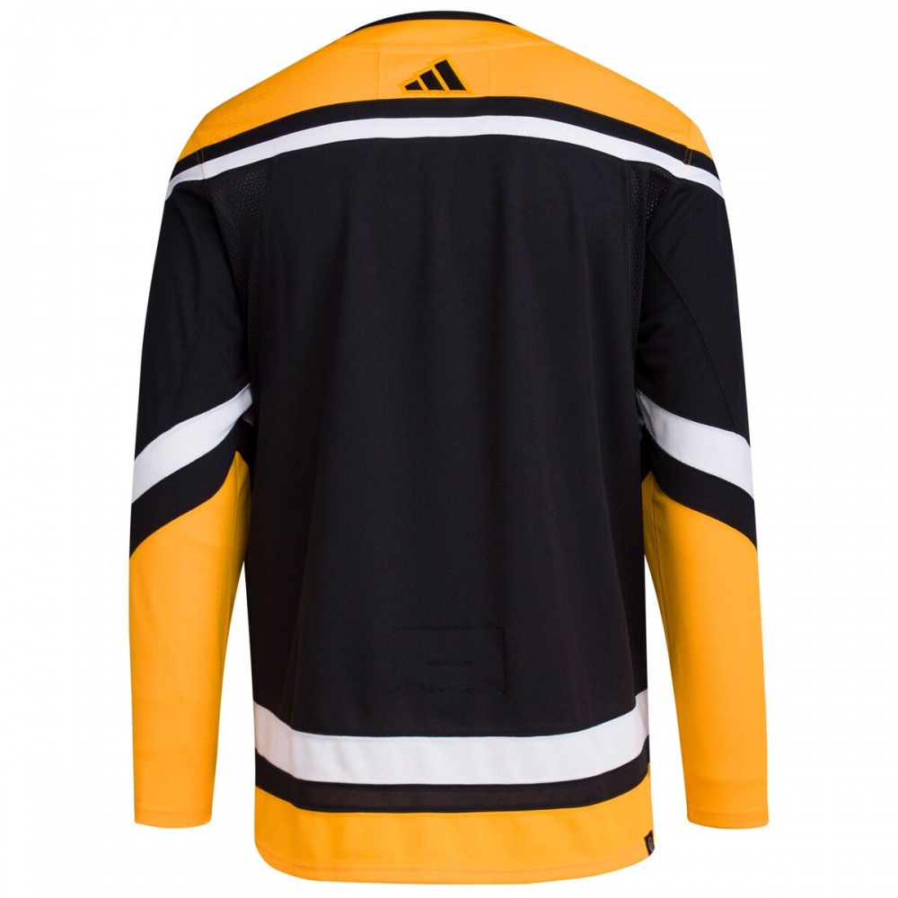 Pittsburgh Penguins Reverse Retro 2.0 Athletic Fit Blank Jersey Black - view 3