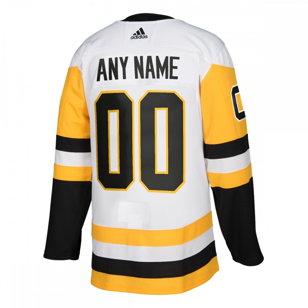Pittsburgh Penguins Athletic Fit Custom Jersey White - view 3