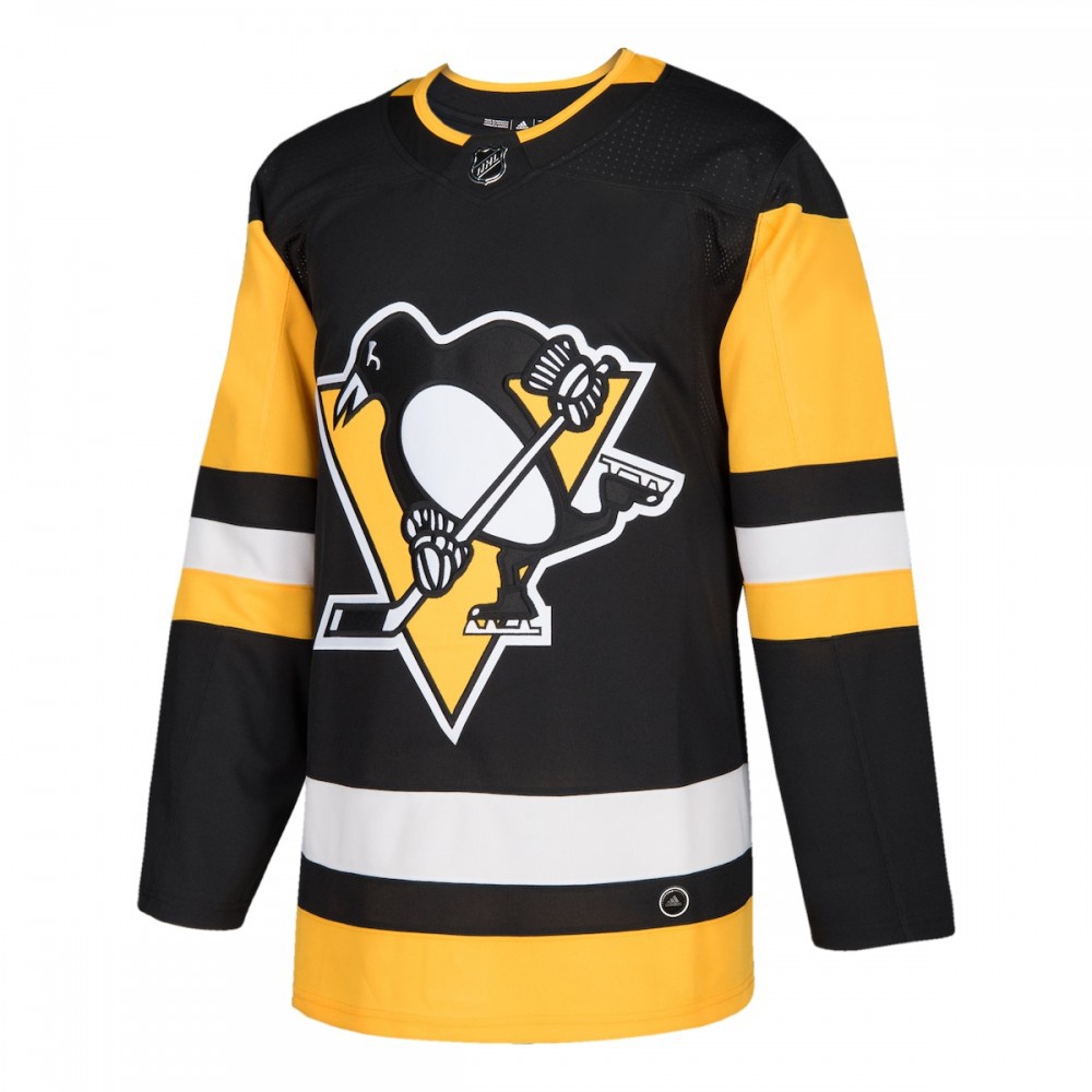 Pittsburgh Penguins Home Athletic Fit Blank Jersey Black - view 2
