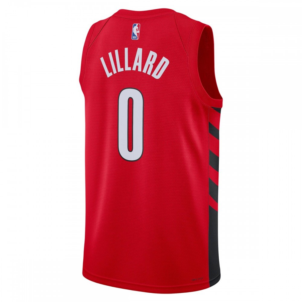 Damian Lillard Portland Trail Blazers 2022/23 Statement Edition Swingman Jersey Red - view 3