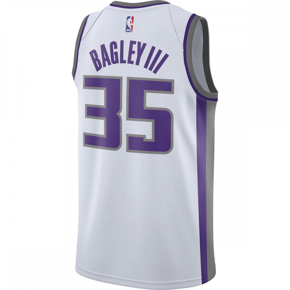 Marvin Bagley III Sacramento Kings 2019/2020 Swingman Jersey Association Edition White - view 3