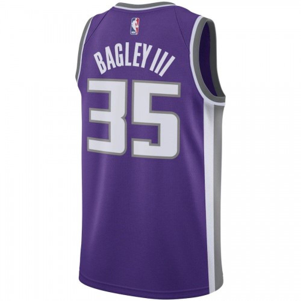 Men's Sacramento Kings Marvin Bagley III #35 Purple Swingman Jersey Icon Edition - view 3