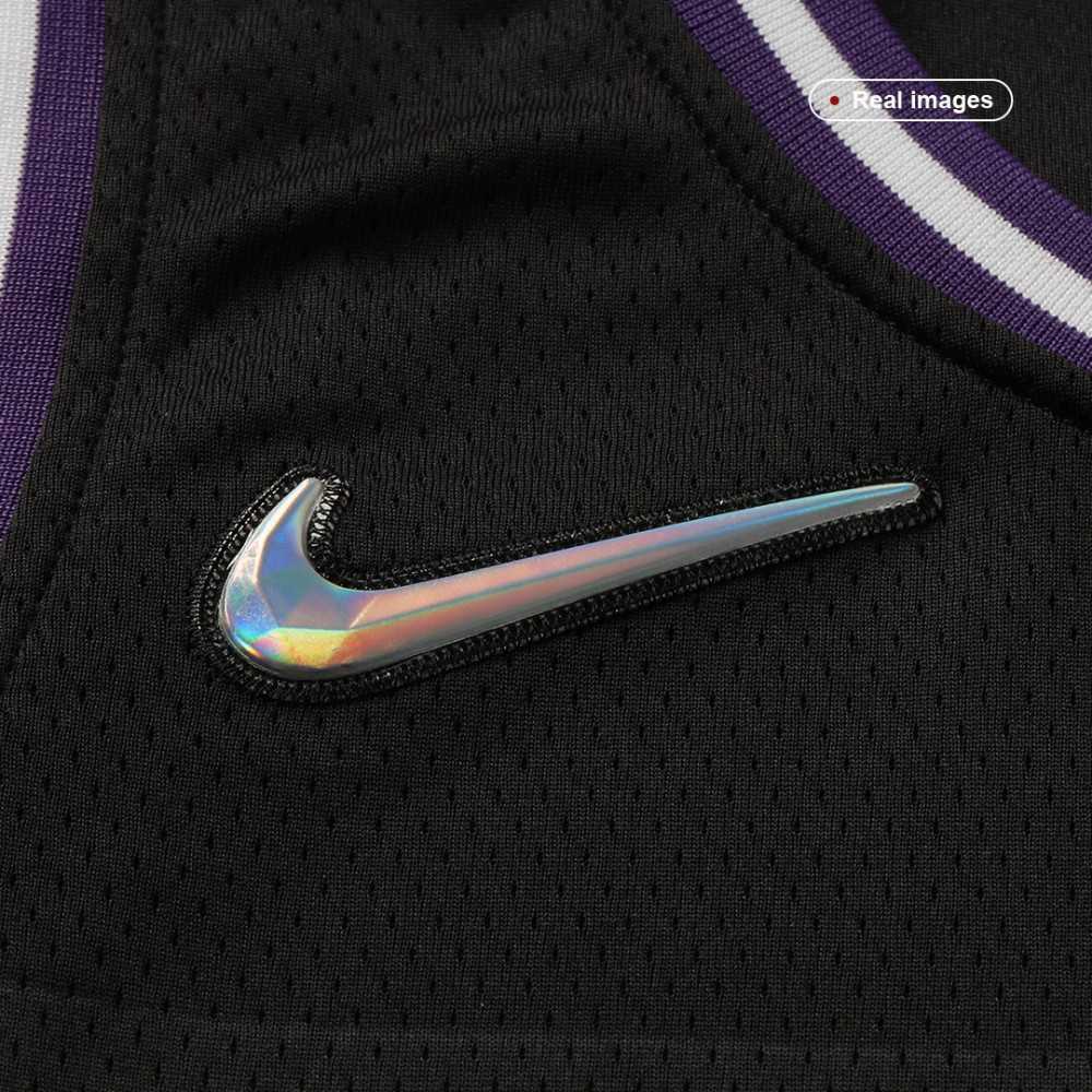 Men's Sacramento Kings De'Aaron Fox #5 Black 2021/22 Swingman NBA Jersey City Edition - view 4