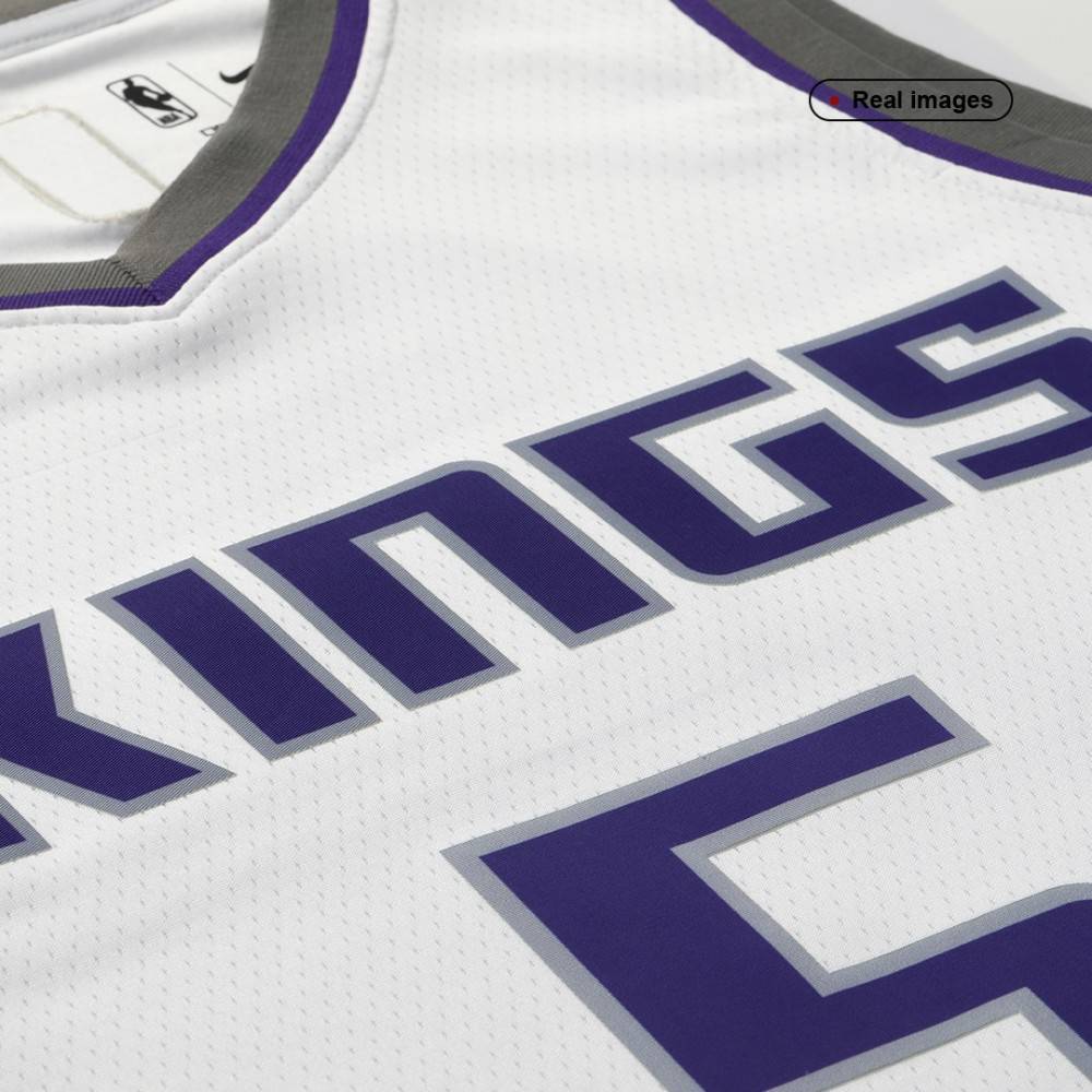 Men's Sacramento Kings De'Aaron Fox #5 White 2021/22 Swingman NBA Jersey Association Edition - view 4
