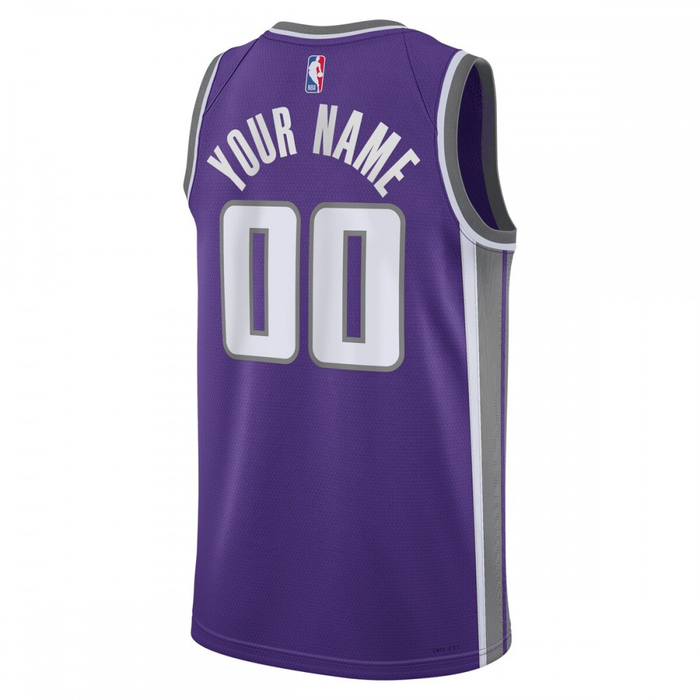 Sacramento Kings Unisex 2022/23 Swingman Custom Jersey Purple Icon Edition - view 3