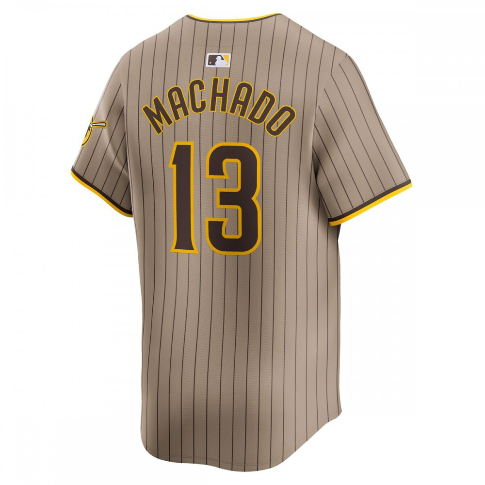 Manny Machado San Diego Padres Alternate Limited Player Jersey – Tan - view 3