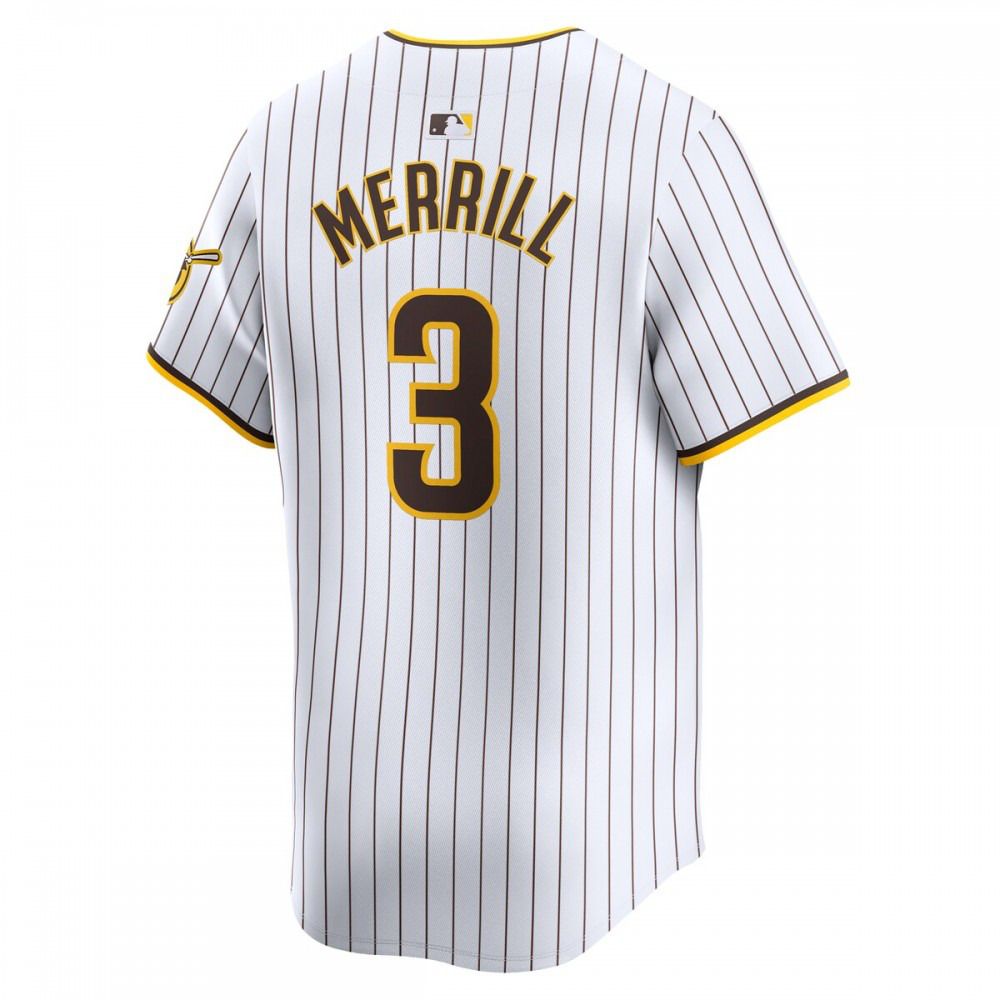 Jackson Merrill San Diego Padres Home Limited Jersey White - view 3