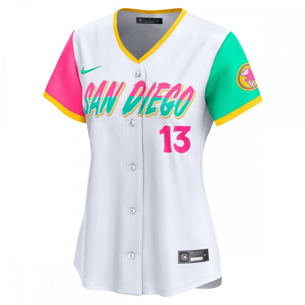 Manny Machado San Diego Padres Women's City Connect Limited Player Jersey White - view 2