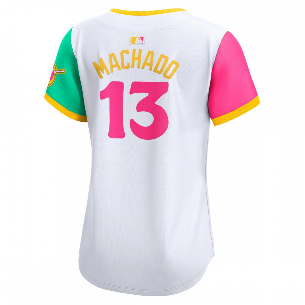 Manny Machado San Diego Padres Women's City Connect Limited Player Jersey White - view 3