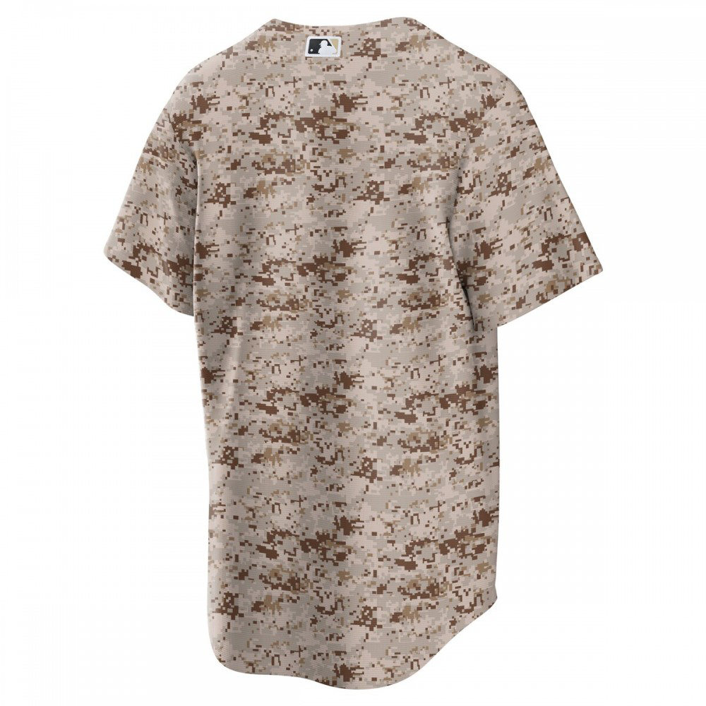 San Diego Padres USMC Alternate Replica Team Jersey Camo - view 3
