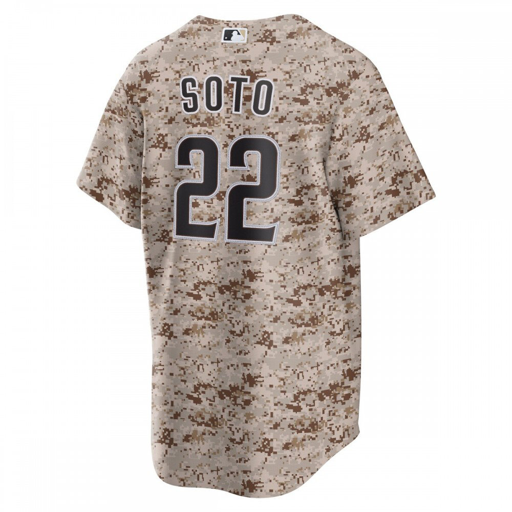 Juan Soto San Diego Padres USMC Alternate Replica Player Jersey Camo - view 3