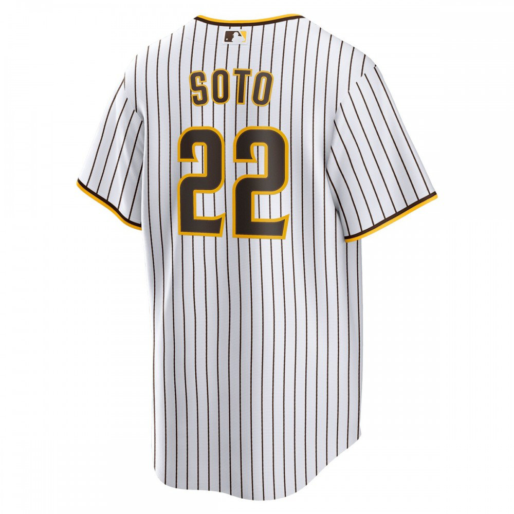 Juan Soto San Diego Padres Home Replica Player Jersey White/Brown - view 3