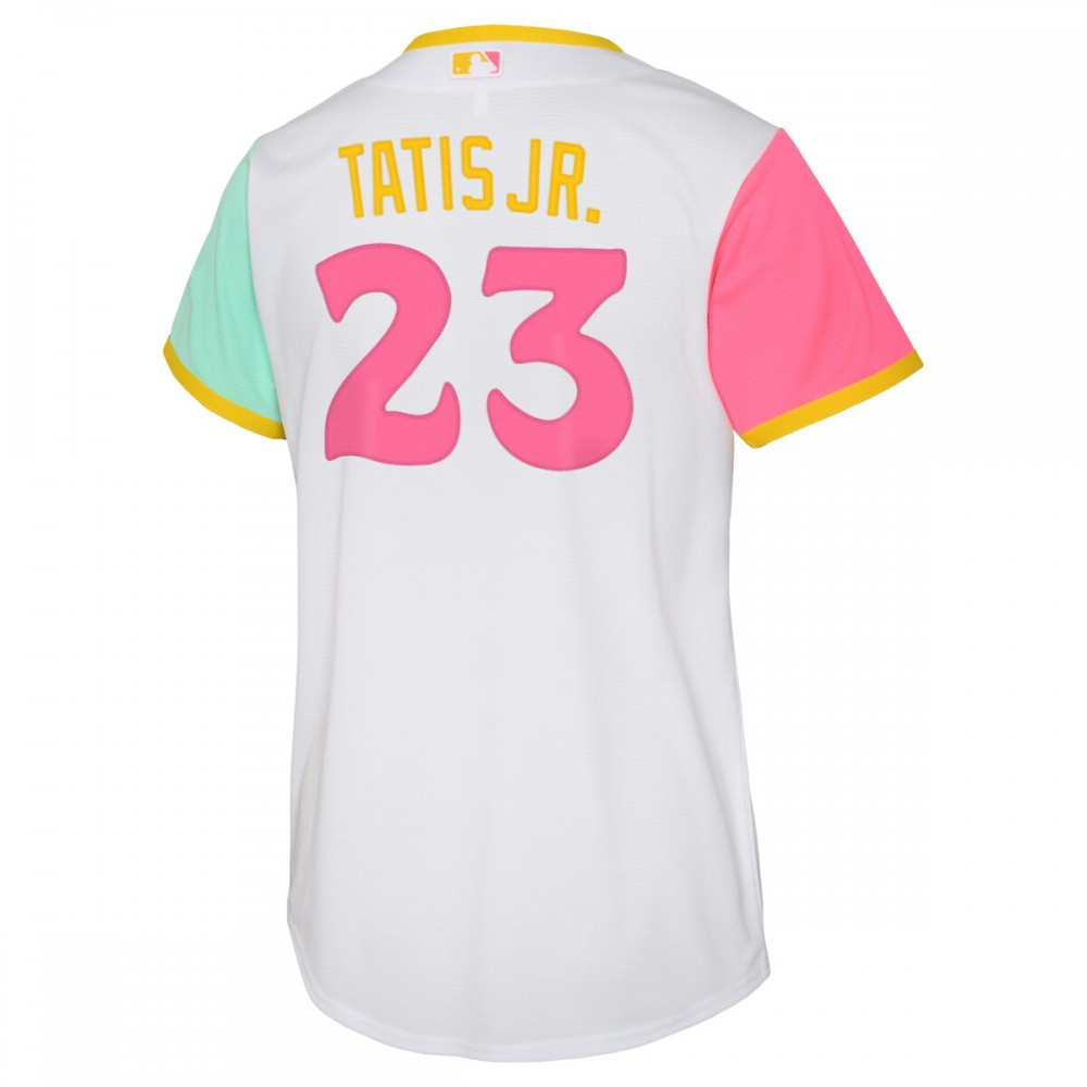 Fernando Tatis Jr. San Diego Padres Youth 2022 City Connect Replica Player Jersey White - view 3