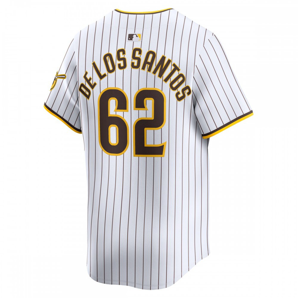 Enyel De Los Santos San Diego Padres Home Limited Player Jersey – White - view 3