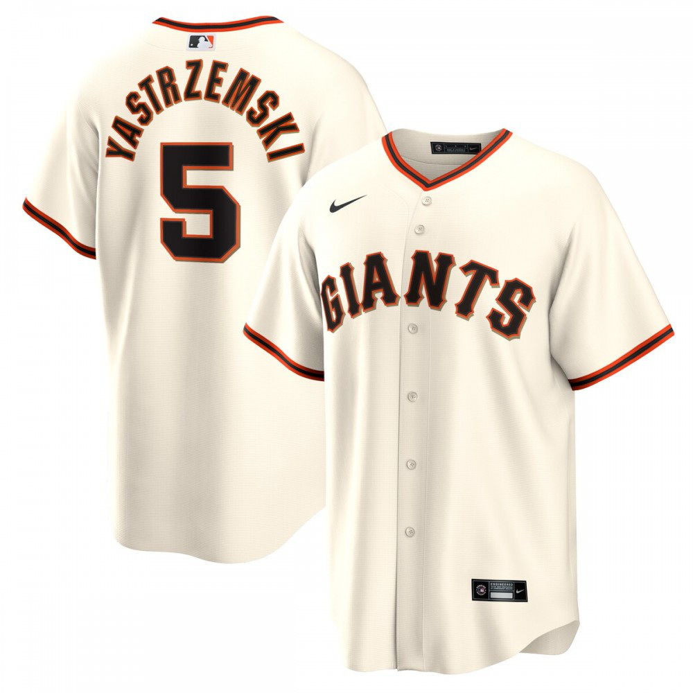 Mike Yastrzemski San Francisco Giants Home Replica Player Jersey Cream