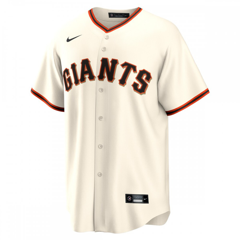San Francisco Giants Home Blank Replica Jersey Cream - view 2
