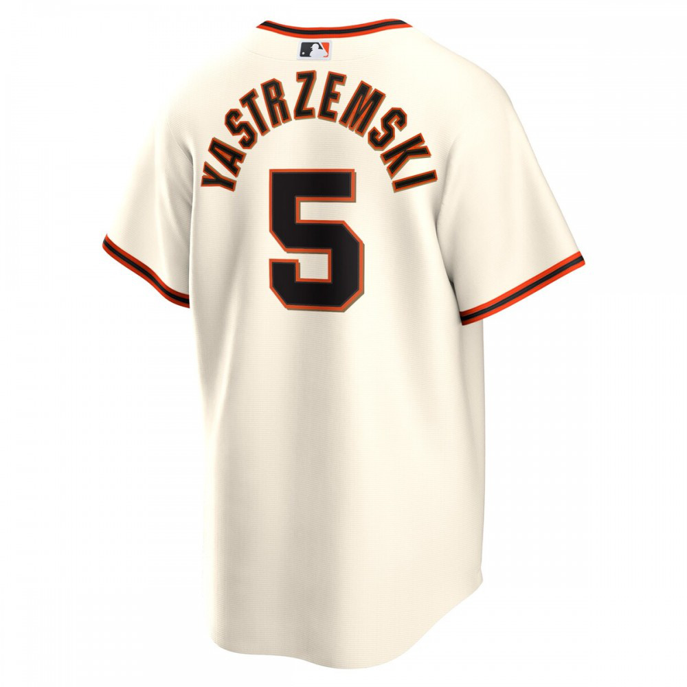 Mike Yastrzemski San Francisco Giants Home Replica Player Jersey Cream - view 3