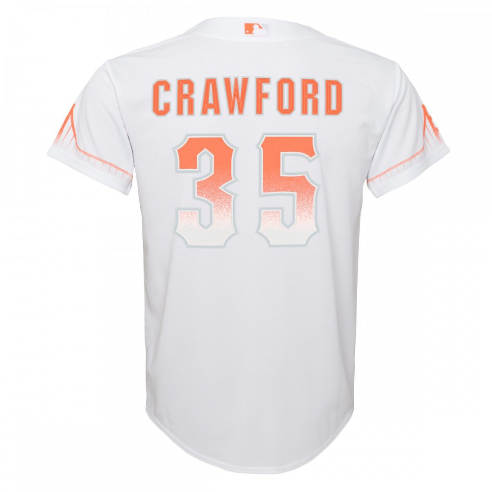 Brandon Crawford San Francisco Giants Youth City Connect Replica Player Jersey White - view 3