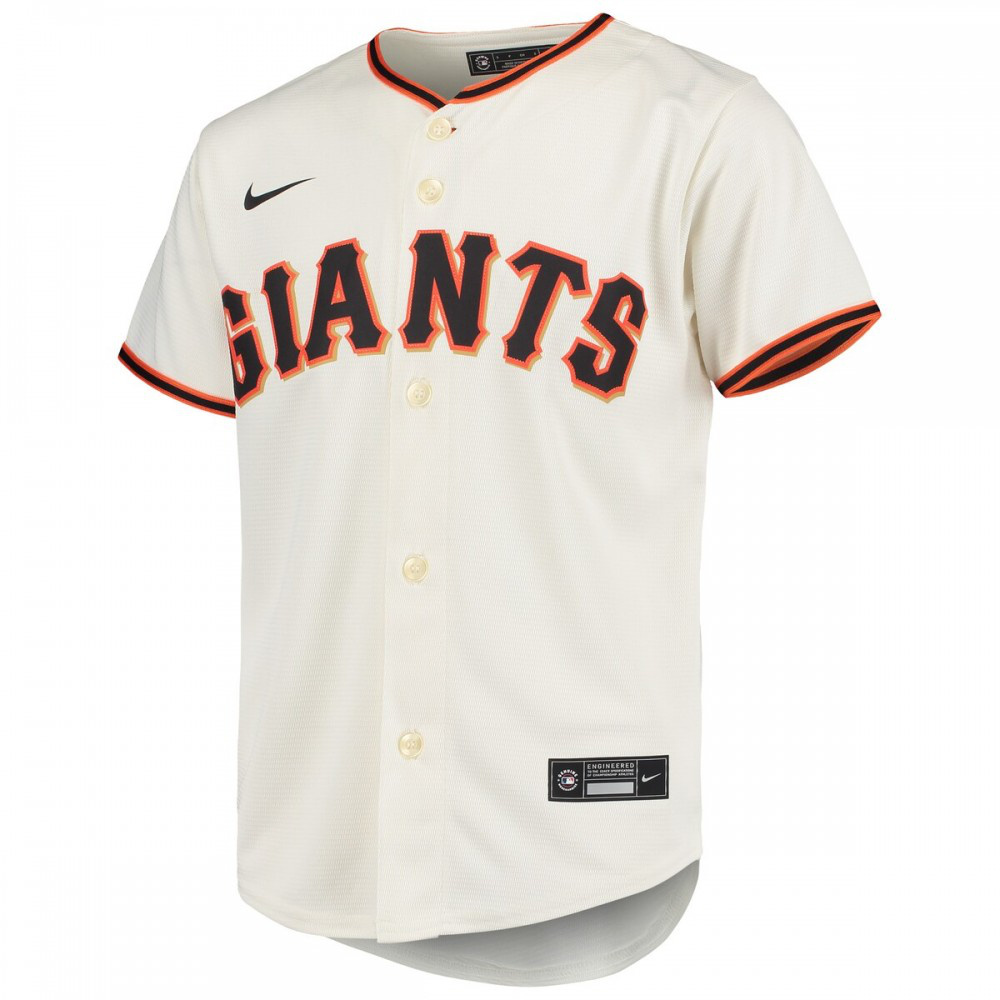 Brandon Crawford San Francisco Giants Youth Alternate Replica Player Jersey Cream - view 2