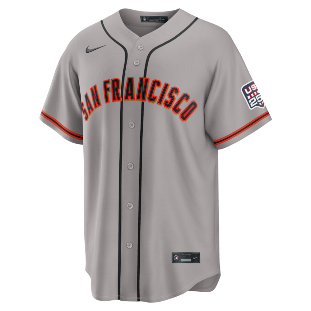 Jung Hoo Lee San Francisco Giants USA 250 Fourth of July Road Stadium Jersey Gray - view 2