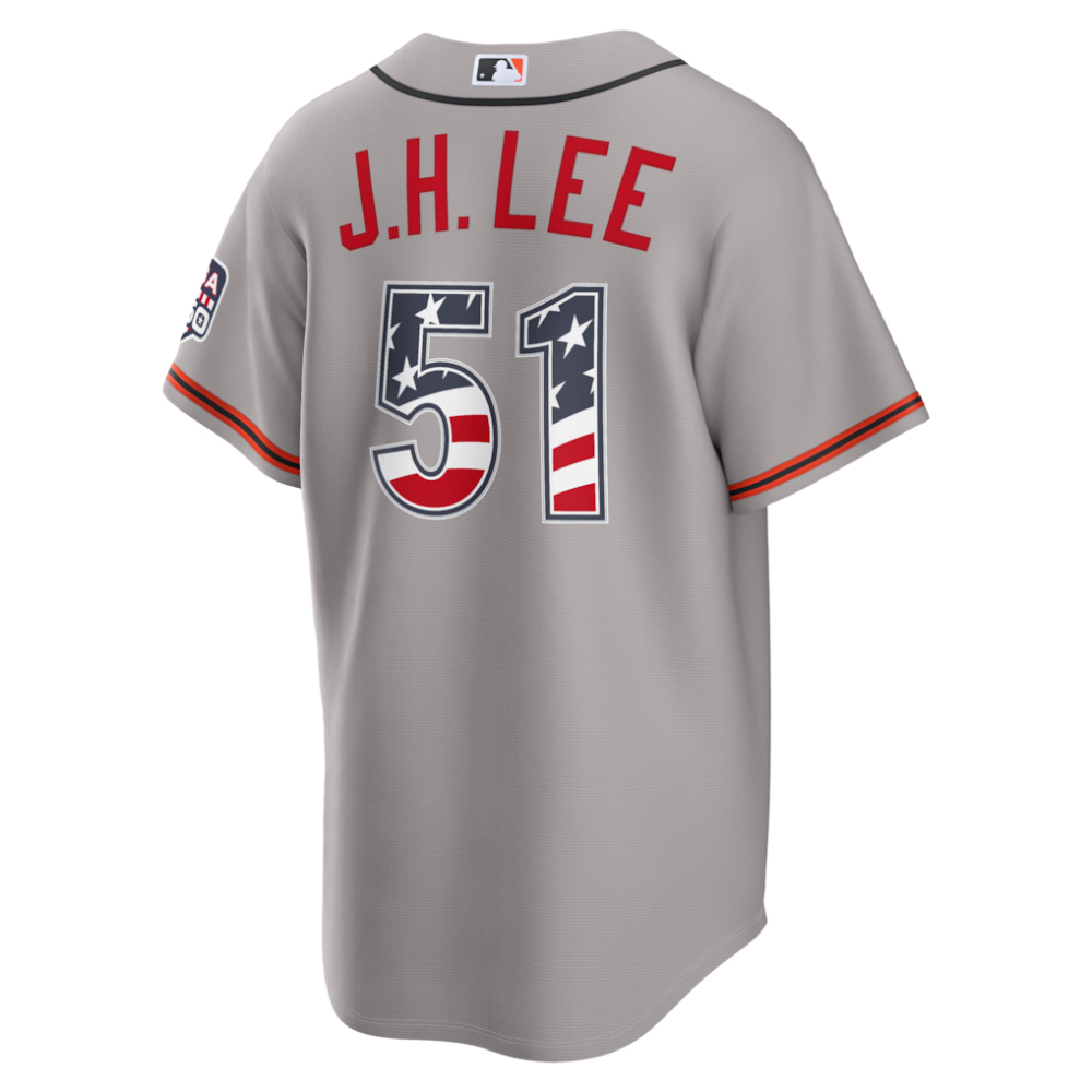 Jung Hoo Lee San Francisco Giants USA 250 Fourth of July Road Stadium Jersey Gray - view 3