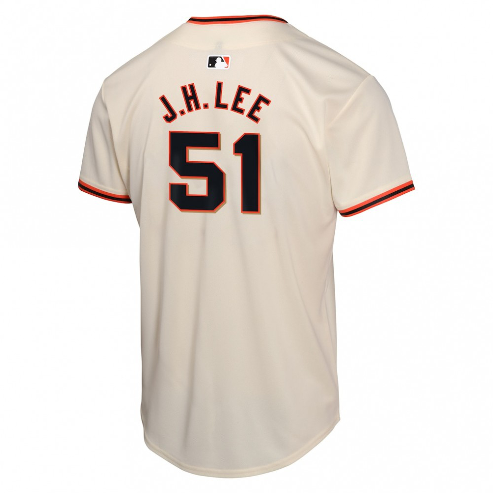 Jung Hoo Lee San Francisco Giants Youth Home Player Game Jersey Cream - view 3