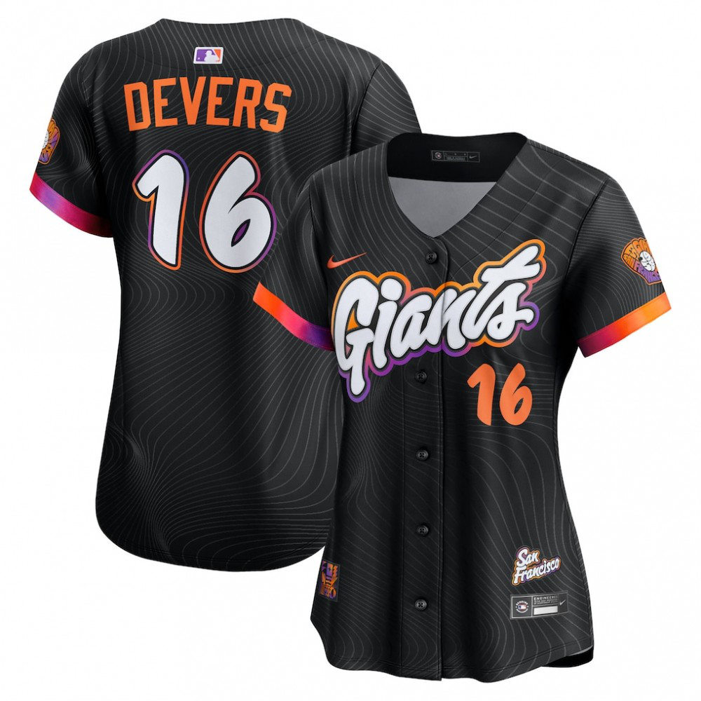 Rafael Devers San Francisco Giants Women's 2025 City Connect Limited Player Jersey Black