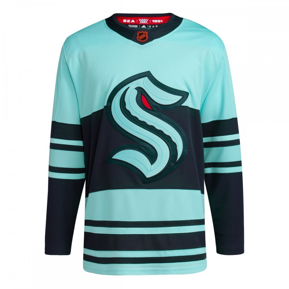 Seattle Kraken Reverse Retro 2.0 Athletic Fit Blank Jersey Teal - view 2