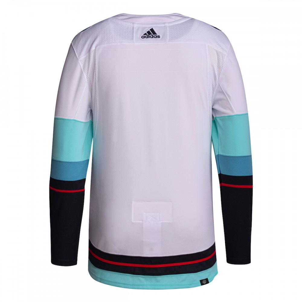 Seattle Kraken Away Primegreen Athletic Fit Jersey White - view 3